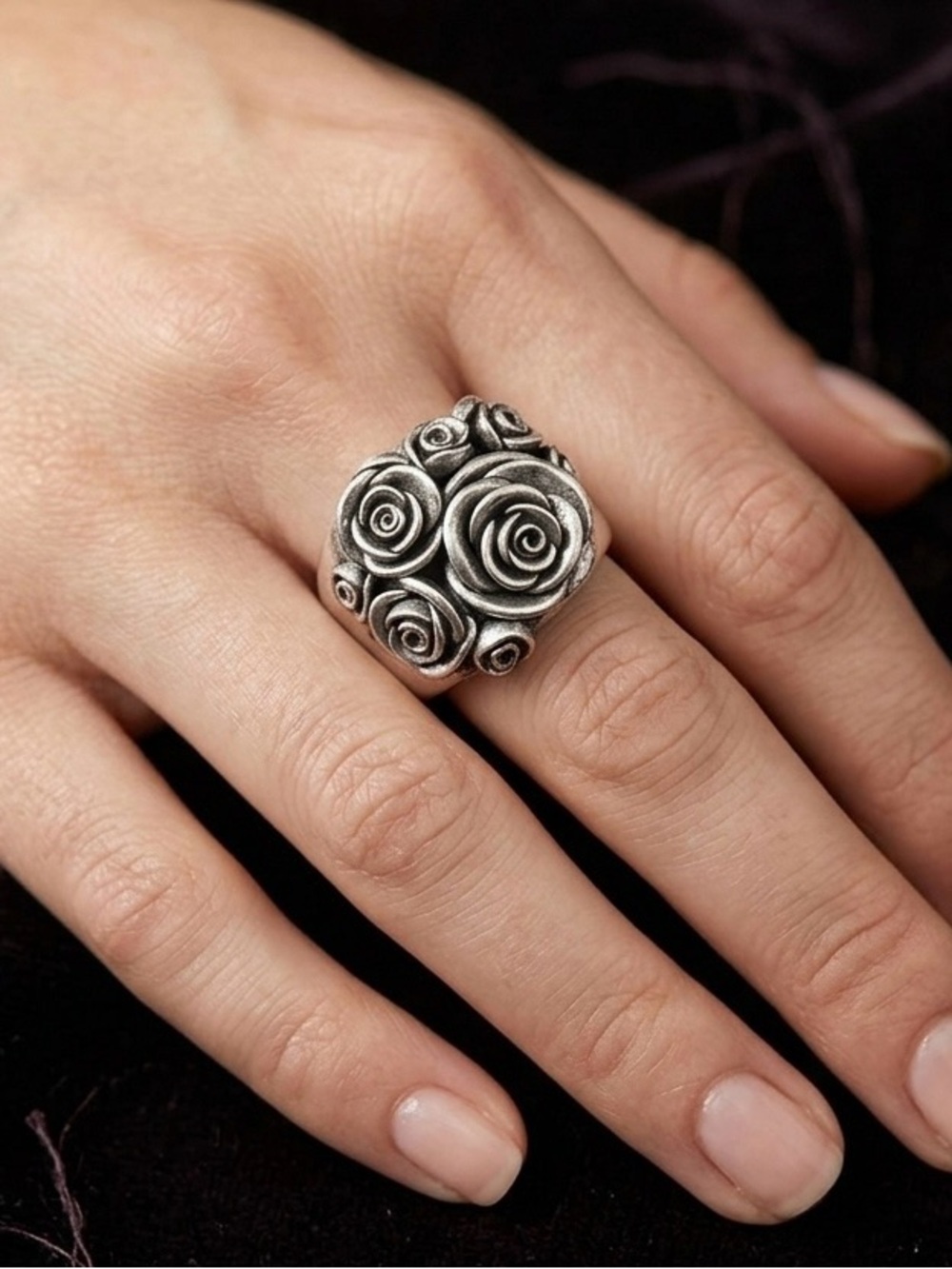 RING "SWEET AS A ROSE" vintage/antique like